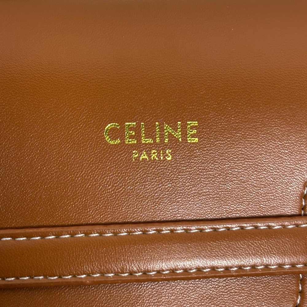 Celine Tan Leather Crossbody Bag - Picture 4 of 7